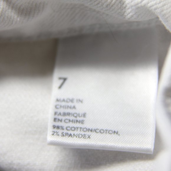 bp White High Waist Distressed Skinny Jeans SZ 7 - Picture 7 of 7